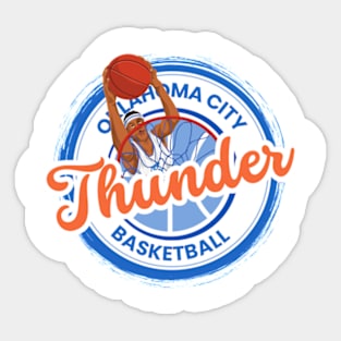 okc thunder basketball Sticker